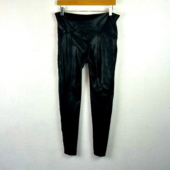 Perfect SPANX FAUX LEATHER LEGGINGS BLACK - Picture 8 of 8
